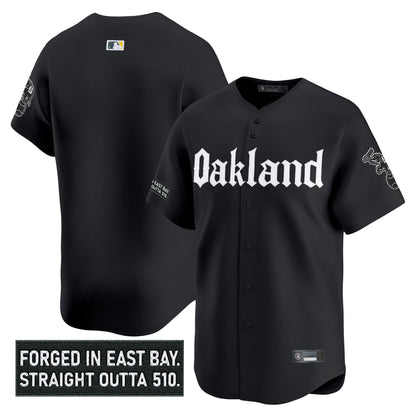 Men's Oakland Athletics 'Gothic East Bay Edition' Vapor Premier Limited Jersey - All Stitched