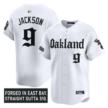Men's Oakland Athletics 'Gothic East Bay Edition' Vapor Premier Limited Jersey - All Stitched