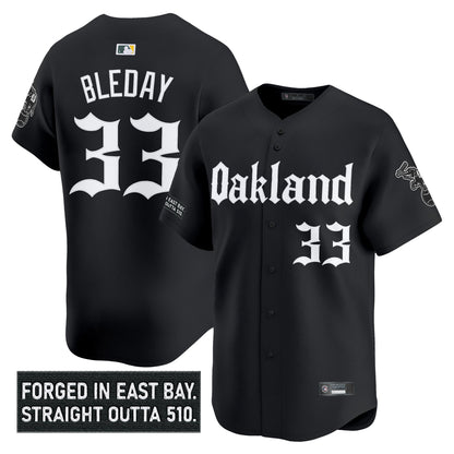 Men's Oakland Athletics 'Gothic East Bay Edition' Vapor Premier Limited Jersey - All Stitched