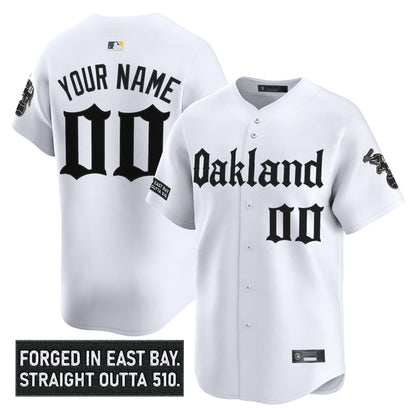 Oakland Athletics 'Gothic East Bay Edition' Vapor Premier Limited Custom Jersey - All Stitched