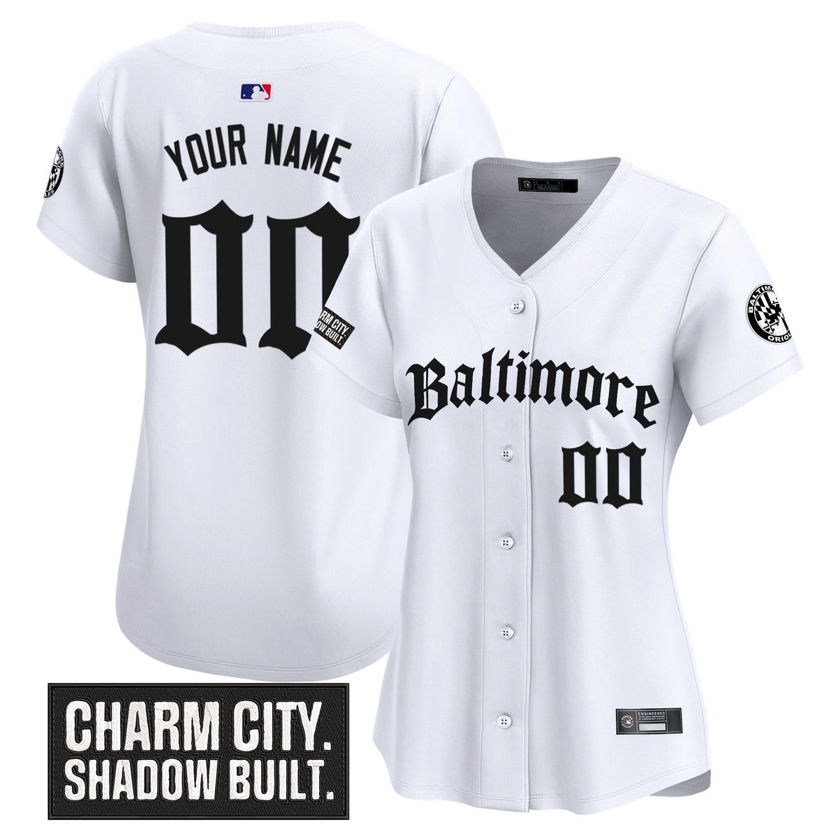 Baltimore Orioles 'Gothic Harbor Edition' Vapor Premier Limited Custom Jersey - All Stitched