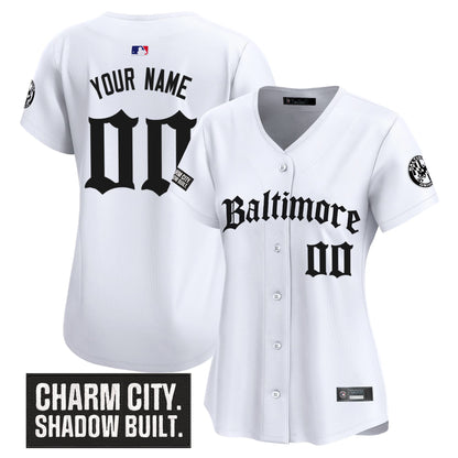 Baltimore Orioles 'Gothic Harbor Edition' Vapor Premier Limited Custom Jersey - All Stitched