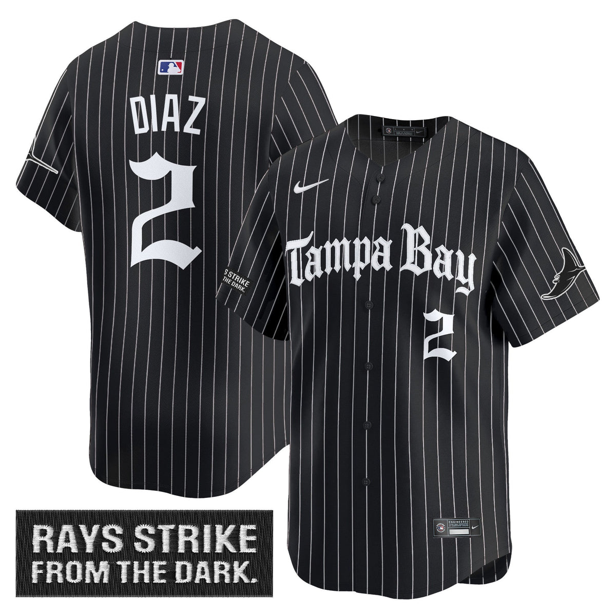 Men's Tampa Bay Rays 'Gothic Deepwater Edition' Vapor Premier Limited Jersey - All Stitched