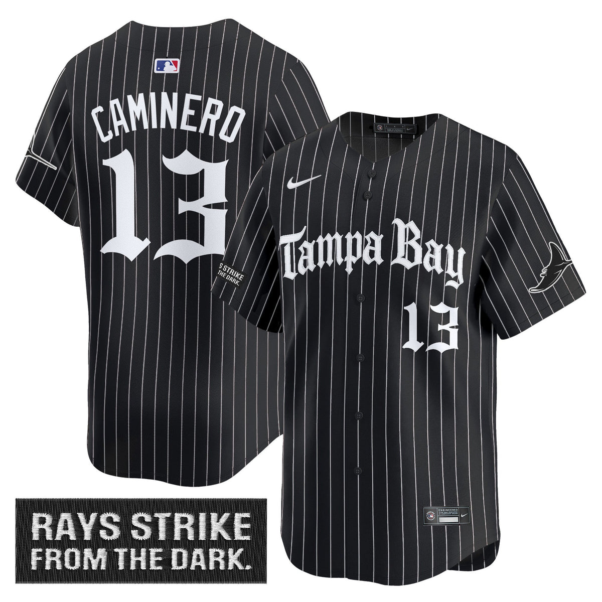 Men's Tampa Bay Rays 'Gothic Deepwater Edition' Vapor Premier Limited Jersey - All Stitched