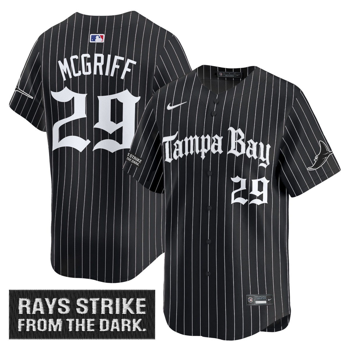Men's Tampa Bay Rays 'Gothic Deepwater Edition' Vapor Premier Limited Jersey - All Stitched