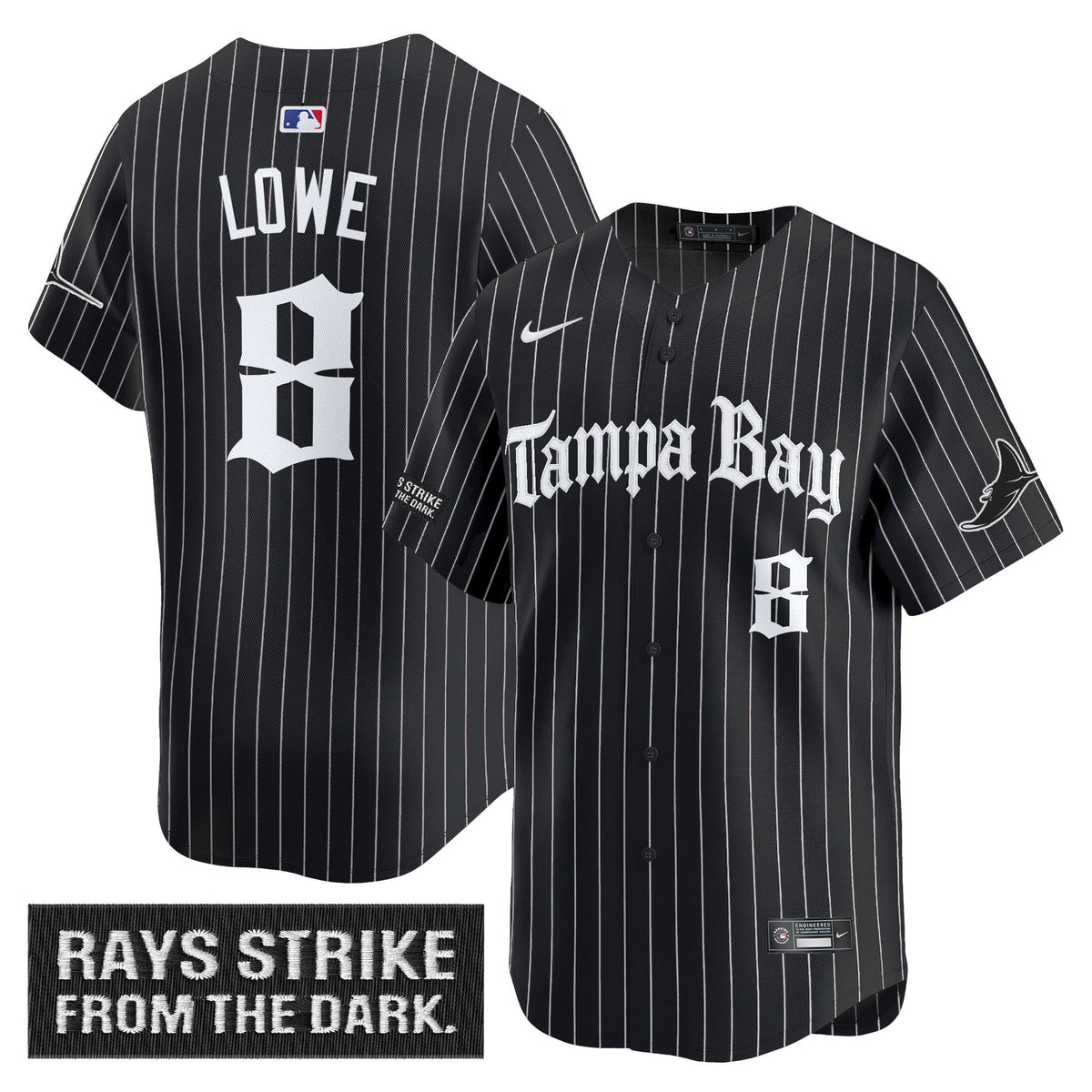 Men's Tampa Bay Rays 'Gothic Deepwater Edition' Vapor Premier Limited Jersey - All Stitched