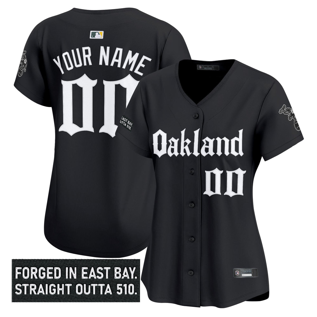 Oakland Athletics 'Gothic East Bay Edition' Vapor Premier Limited Custom Jersey - All Stitched