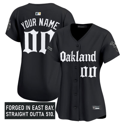 Oakland Athletics 'Gothic East Bay Edition' Vapor Premier Limited Custom Jersey - All Stitched
