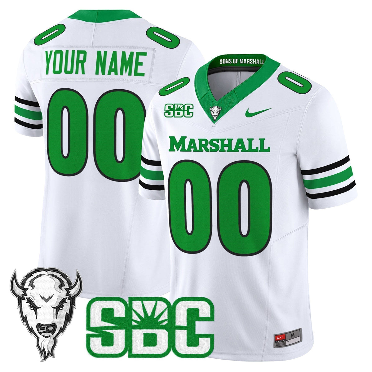 Marshall Thundering Herd 2025 Vapor Limited Custom Jersey - All stitched
