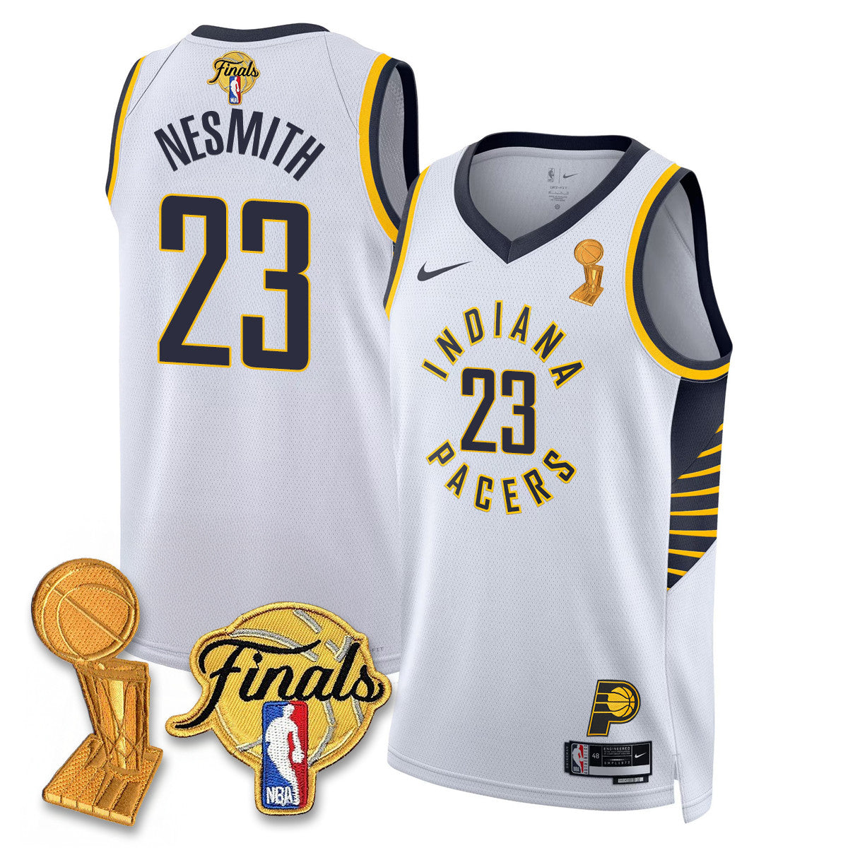 Men's Indiana Pacers Swingman Jersey - Final + Trophy Patch - All Stitched