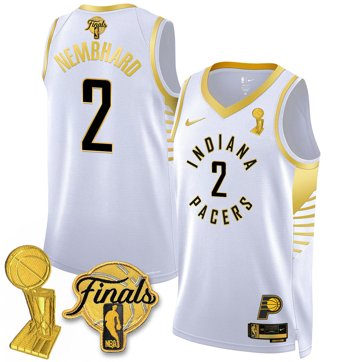 IND Swingman Jersey - Final + Trophy Patch N2 - Stitched