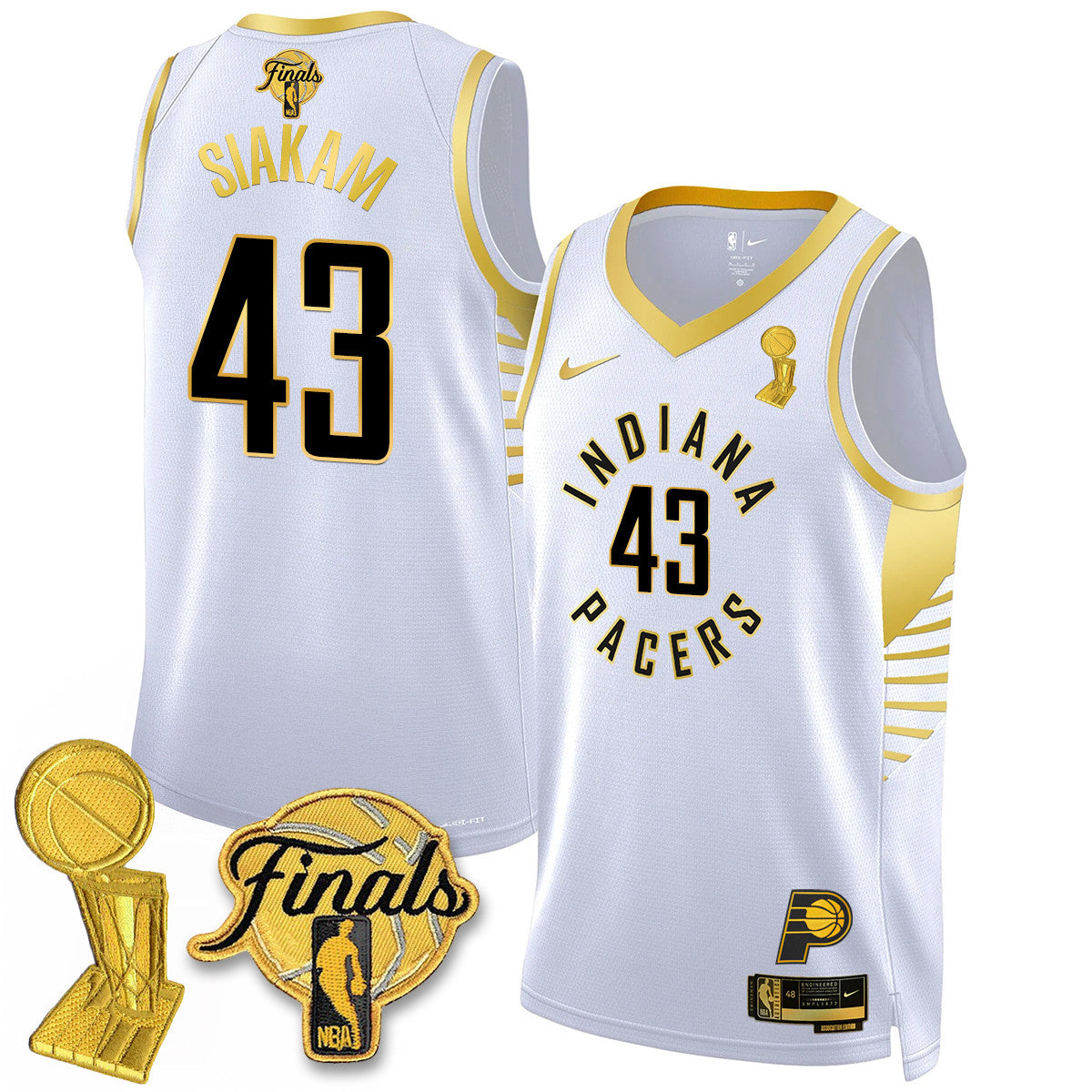 IND Swingman Jersey - Final + Trophy Patch N2 - Stitched
