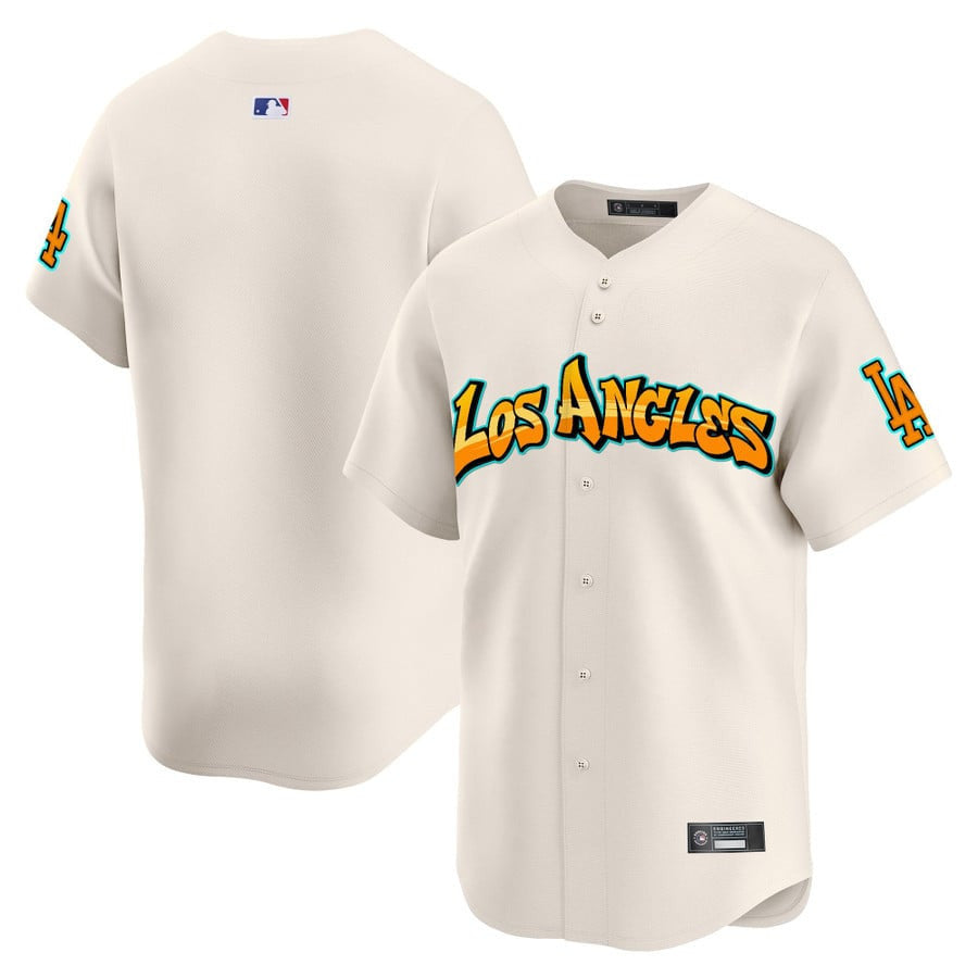 Men's Los Angeles Dodgers 'Graffiti Street Style Edition' Vapor Premier Limited Jersey - All Stitched