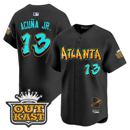 Men's Atlanta Braves 'Graffiti A-Town Edition' Vapor Premier Limited Jersey - All Stitched