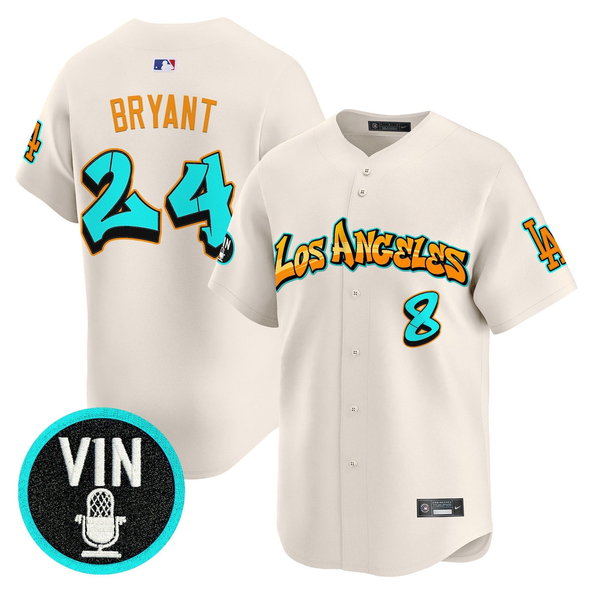 Men's Los Angeles Dodgers 'Graffiti Street Style Edition' Vapor Premier Limited Jersey - All Stitched