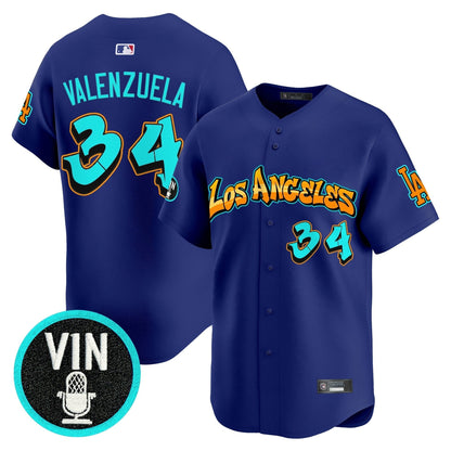 Men's Los Angeles Dodgers 'Graffiti Street Style Edition' Vapor Premier Limited Jersey - All Stitched