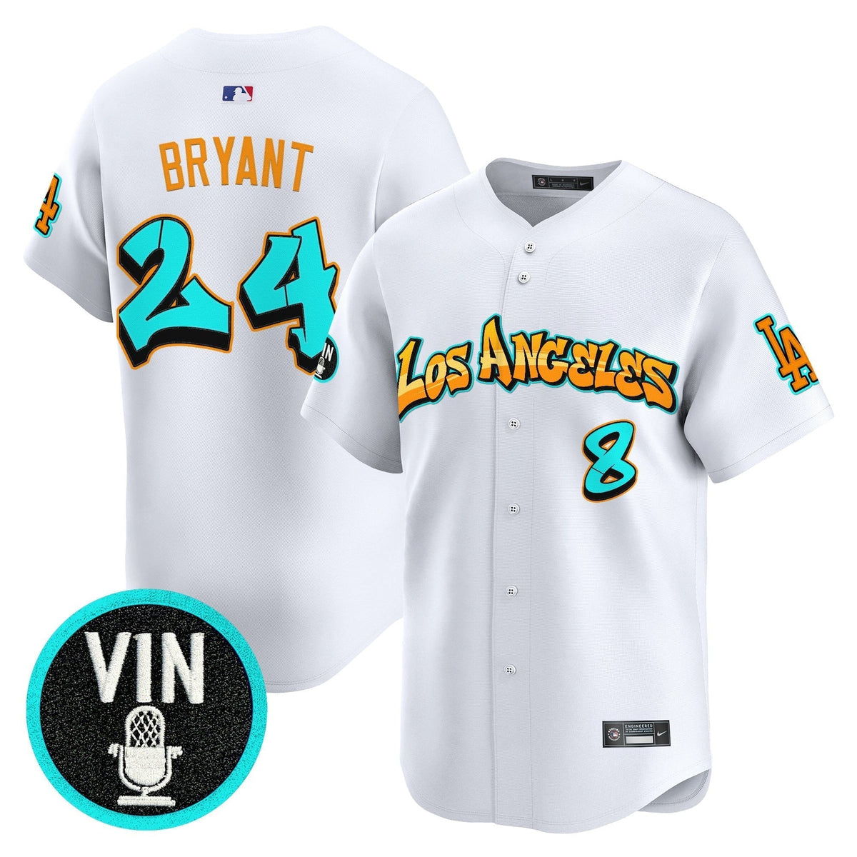 Men's Los Angeles Dodgers 'Graffiti Street Style Edition' Vapor Premier Limited Jersey - All Stitched