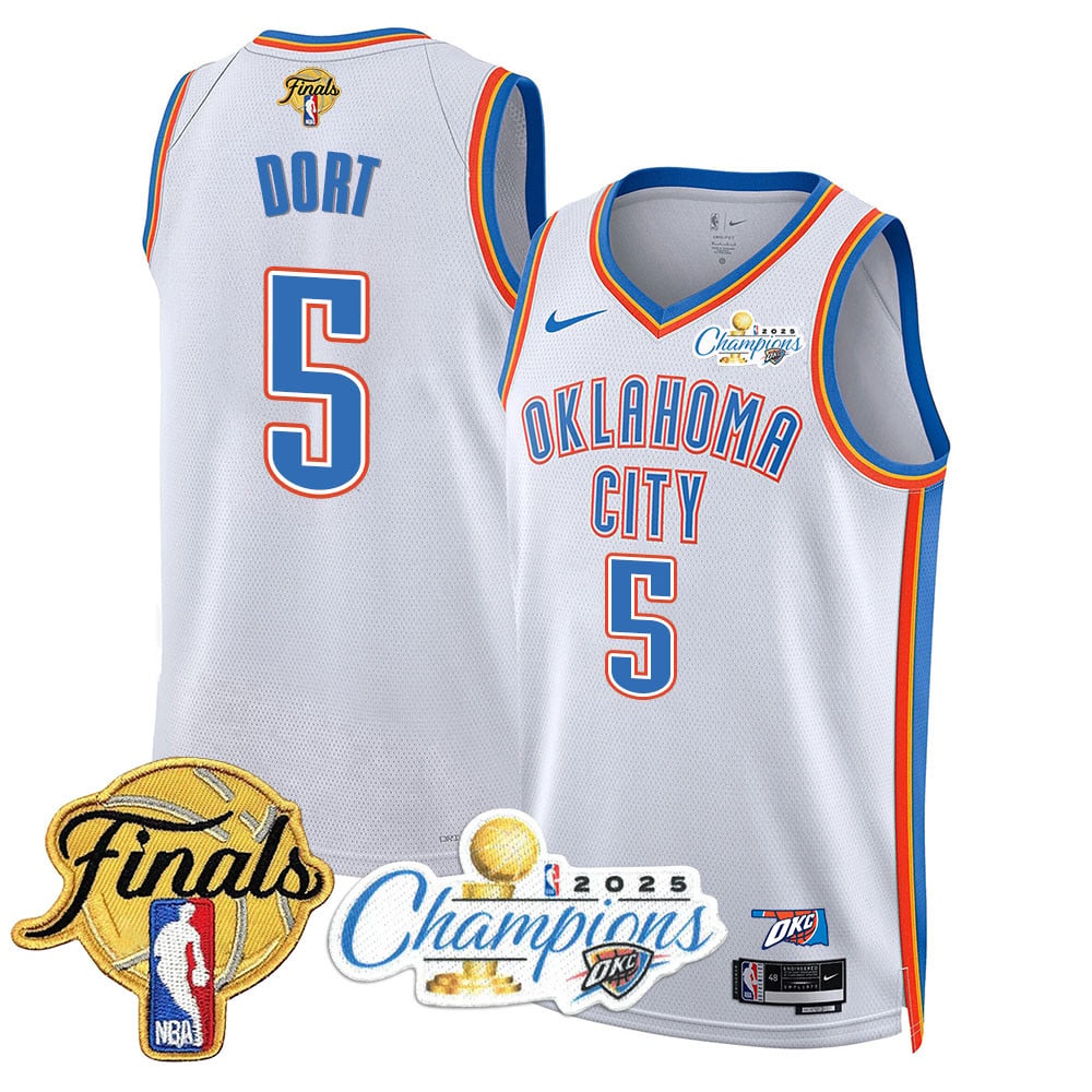 Men's Oklahoma City Thunder 2024-25 Champions Jersey - All Stitched
