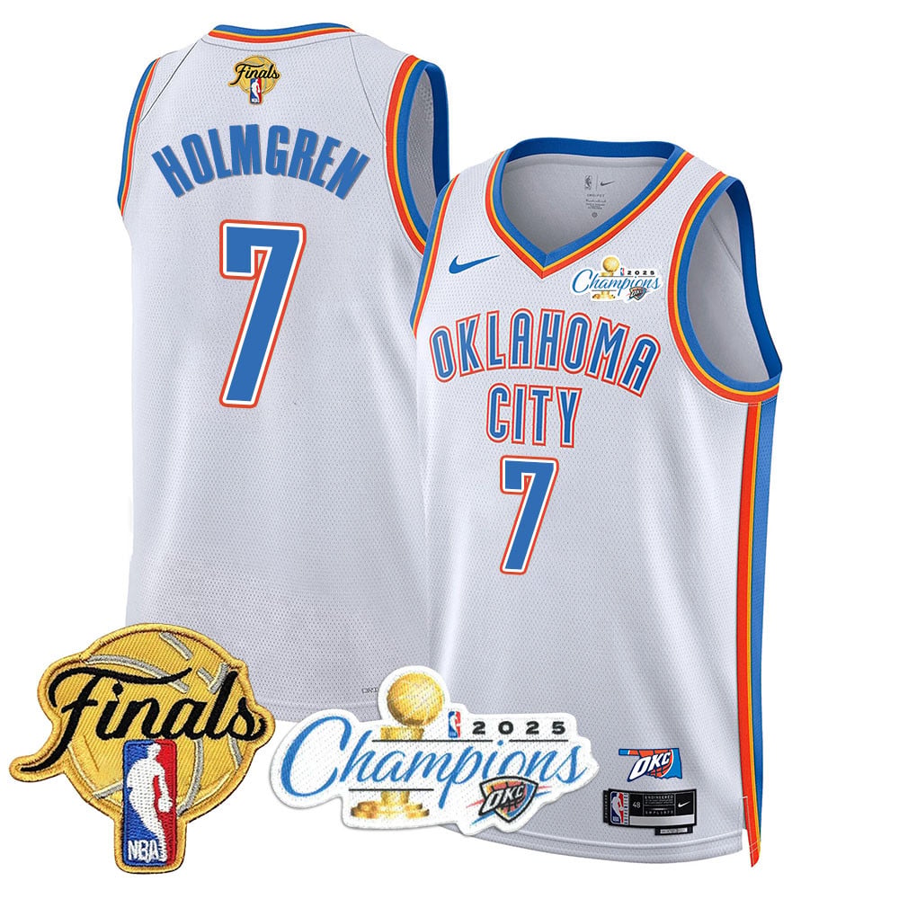 Men's Oklahoma City Thunder 2024-25 Champions Jersey - All Stitched