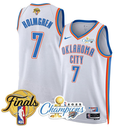 Men's Oklahoma City Thunder 2024-25 Champions Jersey - All Stitched