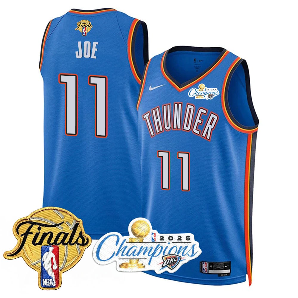 Men's Oklahoma City Thunder 2024-25 Champions Jersey - All Stitched