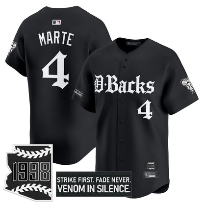 Men's Arizona Diamondbacks 'Gothic Desert Fang Edition' Vapor Premier Limited Jersey V2 - All Stitched