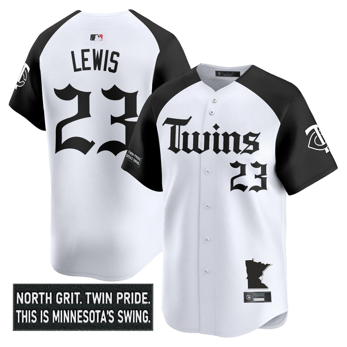 Men's Minnesota Twins 'Gothic North Edition' Vapor Premier Limited Jersey V2 - All Stitched