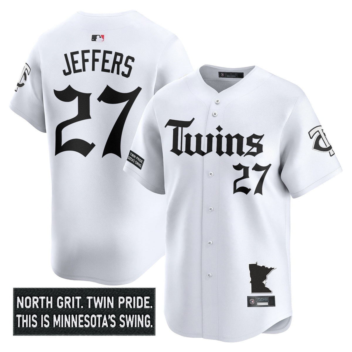 Men's Minnesota Twins 'Gothic North Edition' Vapor Premier Limited Jersey V2 - All Stitched