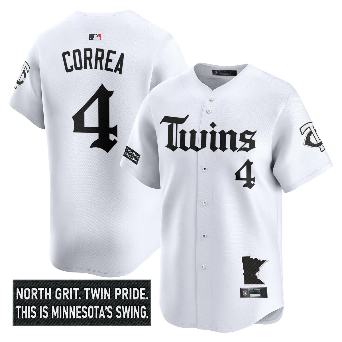 Men's Minnesota Twins 'Gothic North Edition' Vapor Premier Limited Jersey V2 - All Stitched