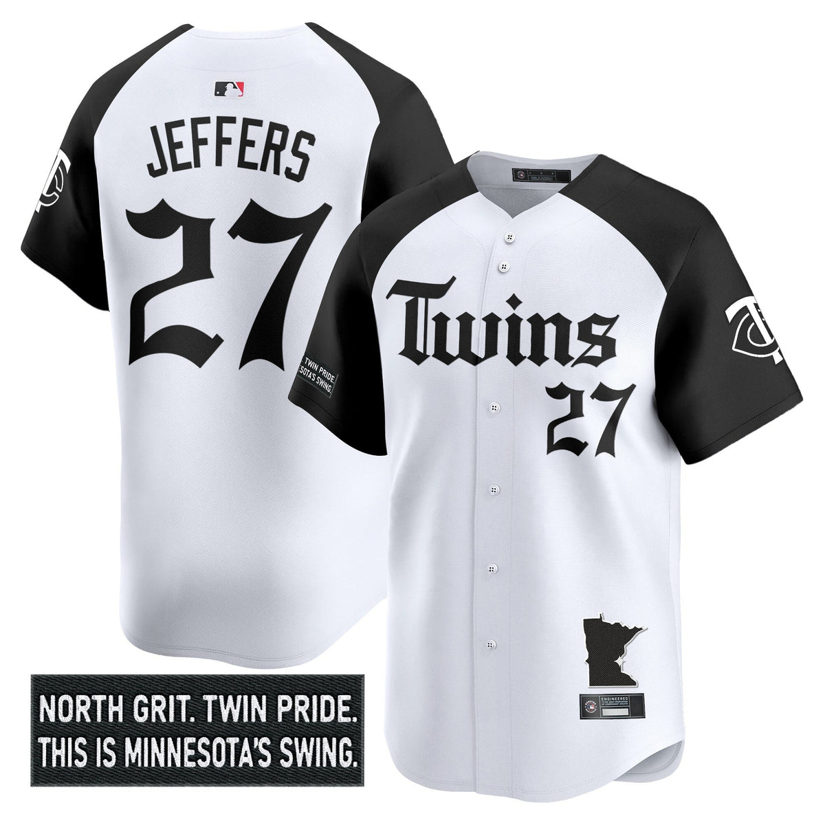Men's Minnesota Twins 'Gothic North Edition' Vapor Premier Limited Jersey V2 - All Stitched