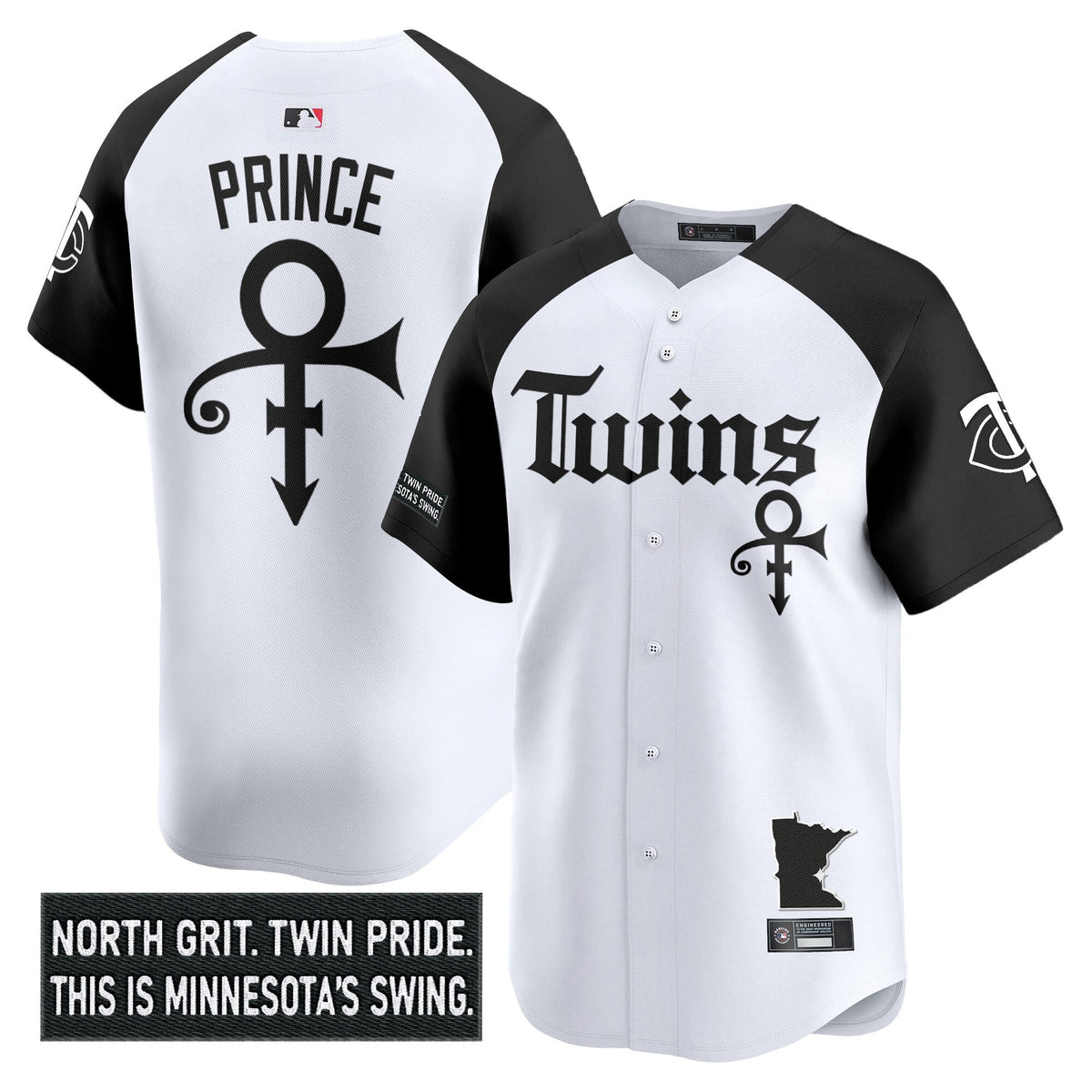 Men's Minnesota Twins 'Gothic North Edition' Vapor Premier Limited Jersey V2 - All Stitched