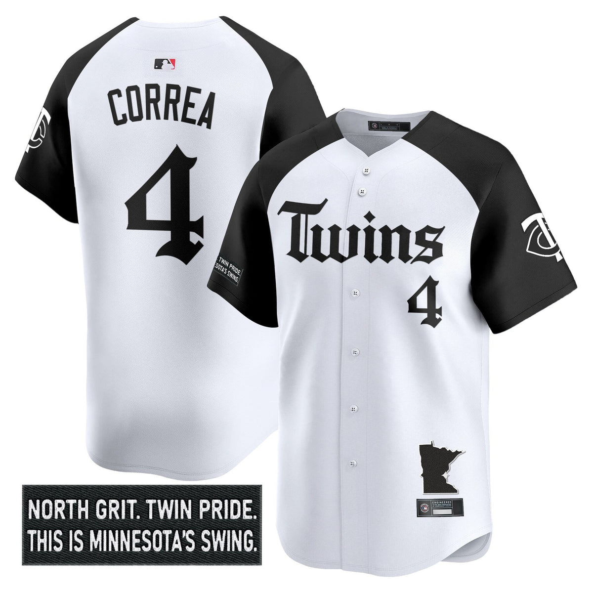 Men's Minnesota Twins 'Gothic North Edition' Vapor Premier Limited Jersey V2 - All Stitched