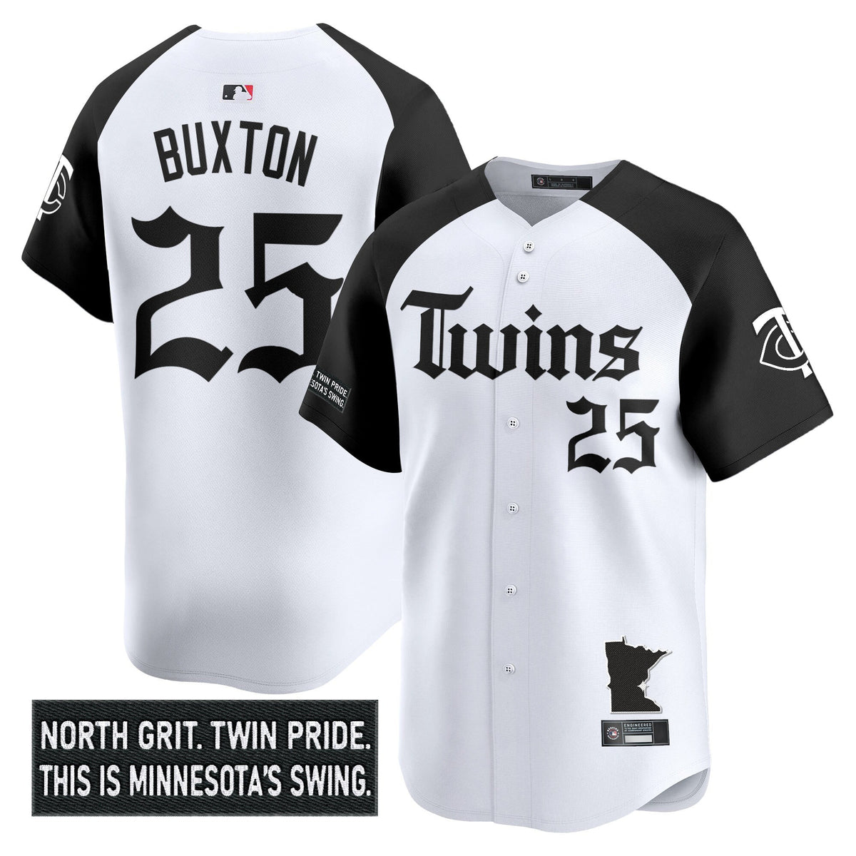 Men's Minnesota Twins 'Gothic North Edition' Vapor Premier Limited Jersey V2 - All Stitched