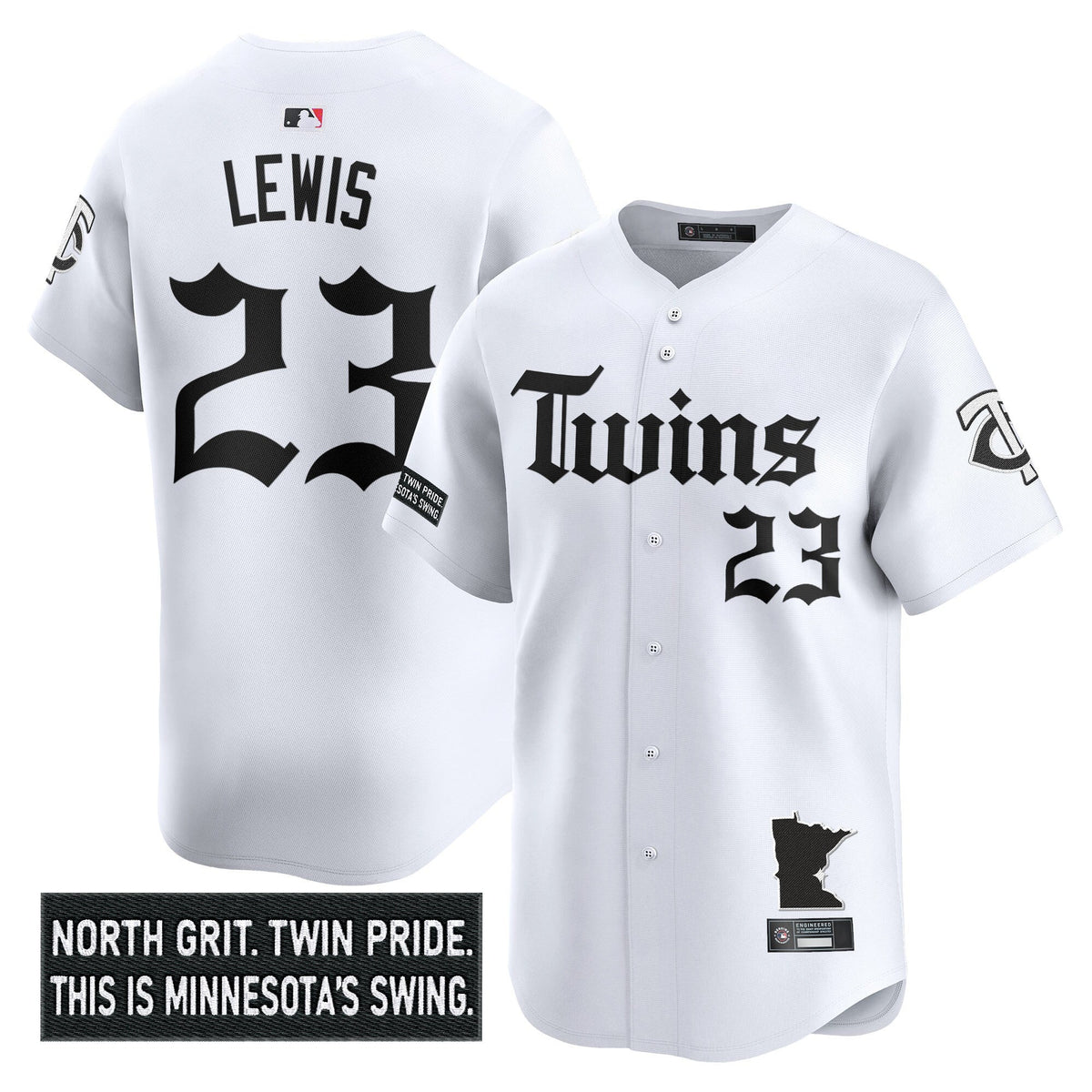 Men's Minnesota Twins 'Gothic North Edition' Vapor Premier Limited Jersey V2 - All Stitched