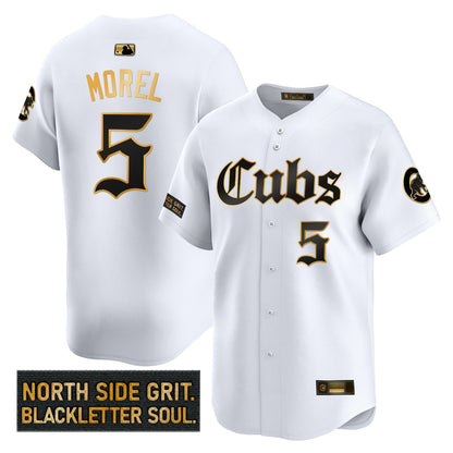 Men's Chicago Cubs 'Gothic North Side Edition' Gold Vapor Premier Limited Jersey - All Stitched