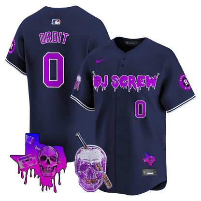 Men's Astros DJ Screw Vapor Premier Limited Jersey - All Stitched