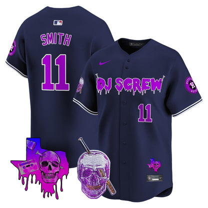 Men's Astros DJ Screw Vapor Premier Limited Jersey - All Stitched