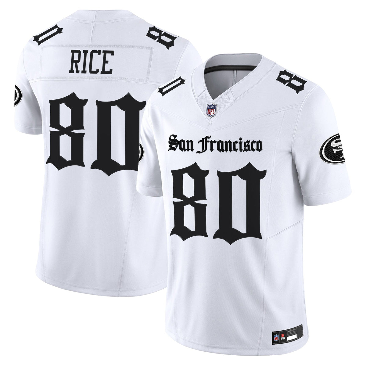 Men's San Francisco 49ers 'Gothic Edition' Vapor Limited Jersey - All Stitched