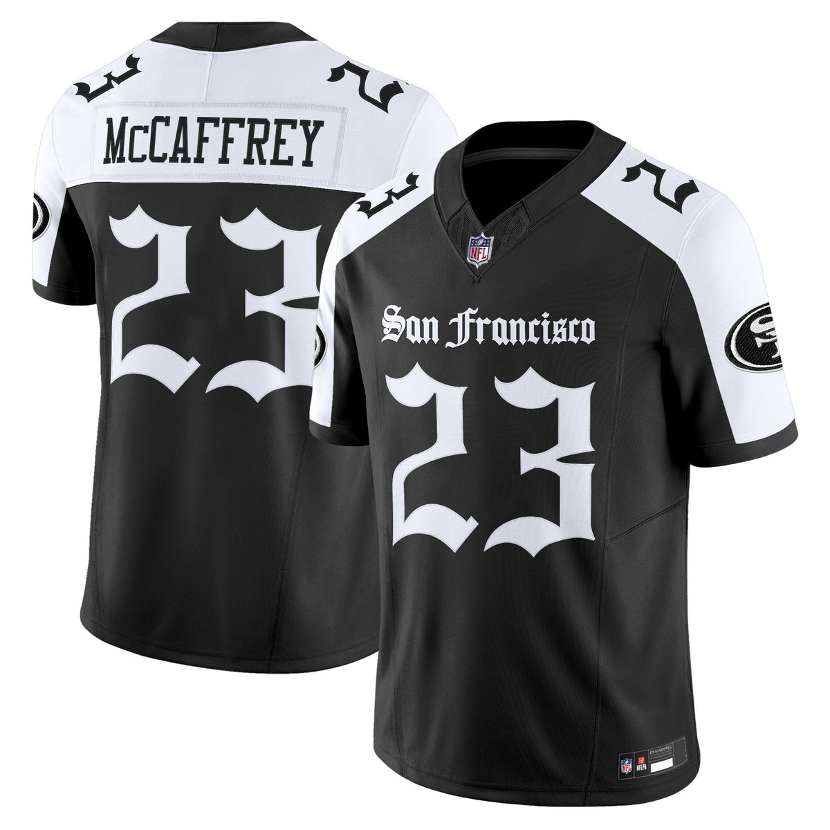 Men's San Francisco 49ers 'Gothic Edition' Vapor Limited Jersey - All Stitched
