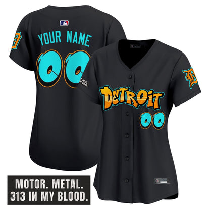 Detroit Tigers 'Graffiti Motor City Edition' Vapor Premier Limited Custom Jersey - All Stitched