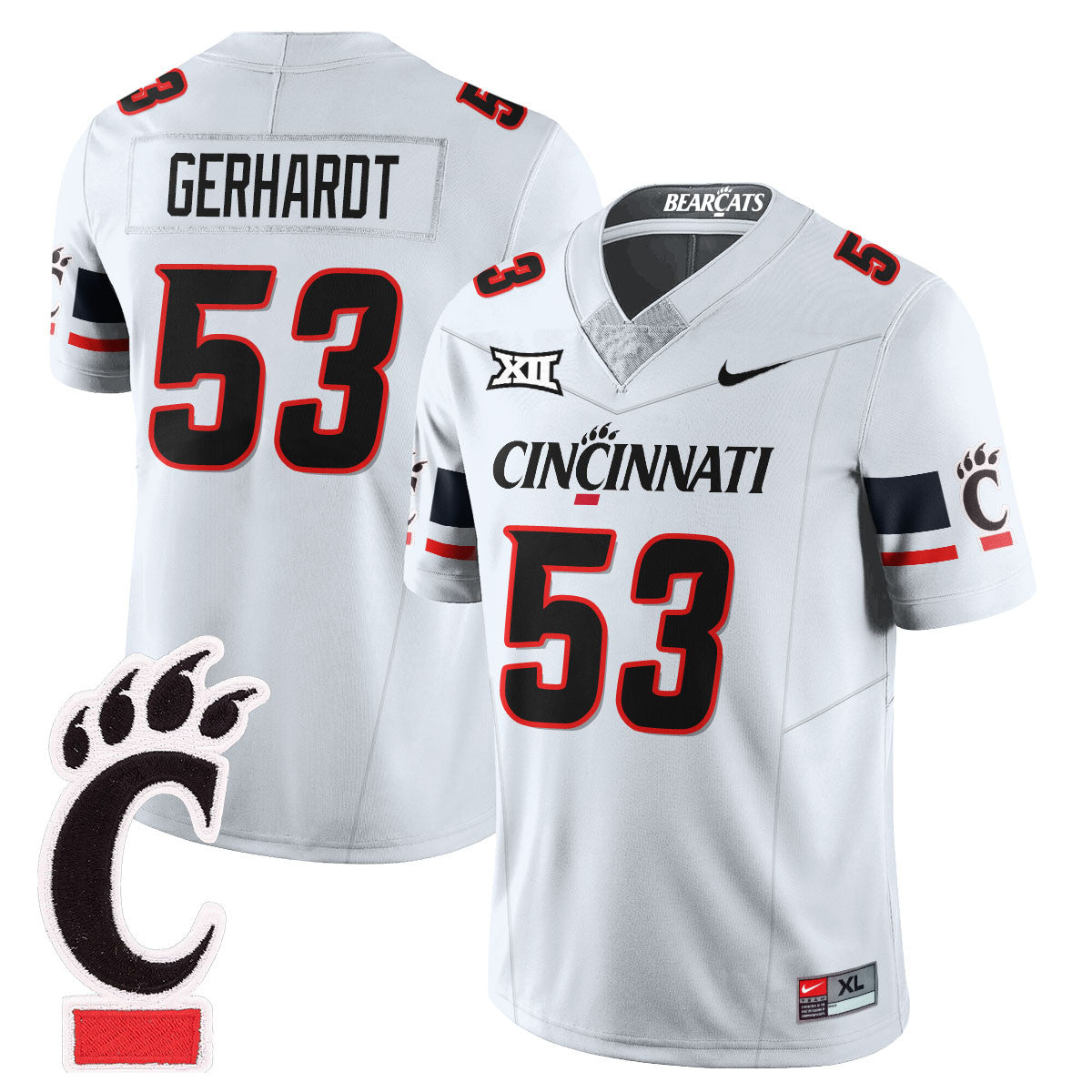 Men's Cincinnati Bearcats Football 2025 Uniform - All Stitched