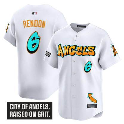 Men's Los Angeles Angels 'Graffiti Halo Drop Edition' Vapor Premier Limited Jersey - All Stitched