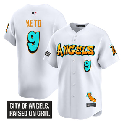 Men's Los Angeles Angels 'Graffiti Halo Drop Edition' Vapor Premier Limited Jersey - All Stitched