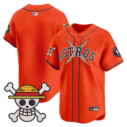 Men's Houston Astros x One Piece 2025 Vapor Premier Limited Jersey - All Stitched