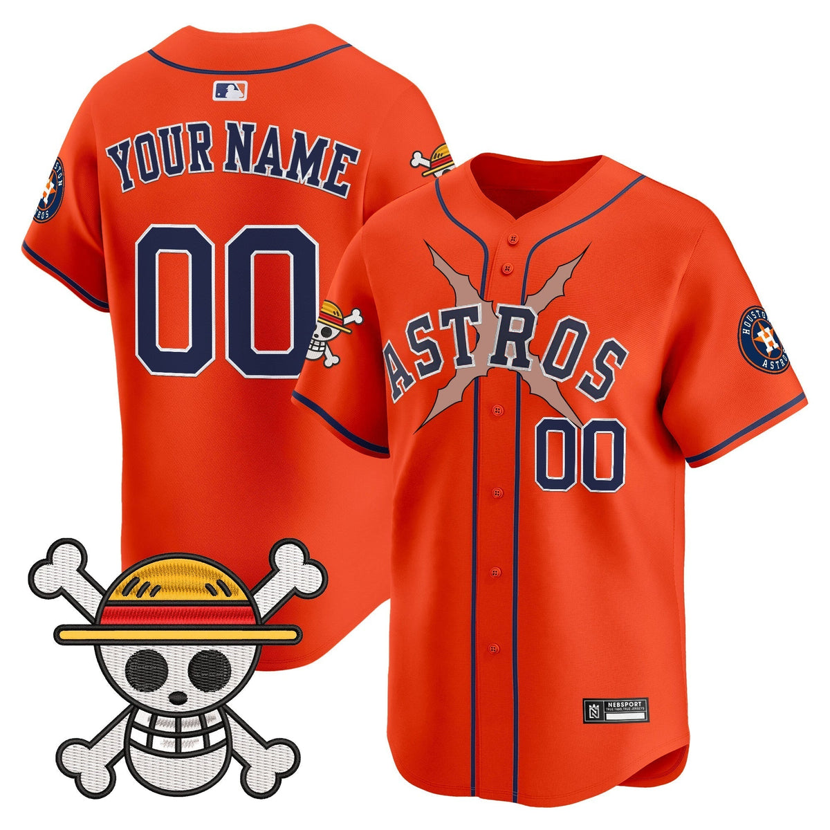Houston Astros x One Piece 2025 Vapor Premier Limited Custom Jersey - All Stitched