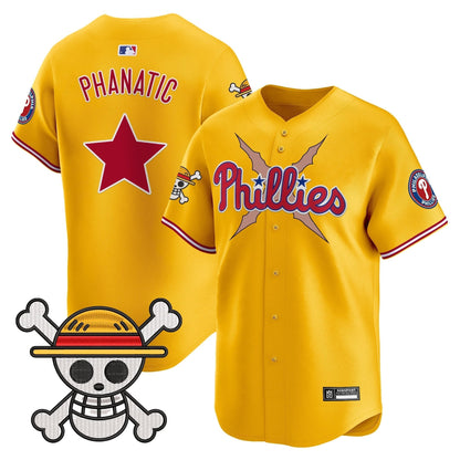 Men's Philadelphia Phillies x One Piece 2025 Vapor Premier Limited Jersey - All Stitched
