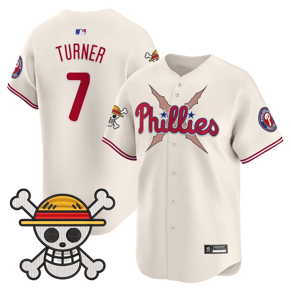 Men's Philadelphia Phillies x One Piece 2025 Vapor Premier Limited Jersey - All Stitched