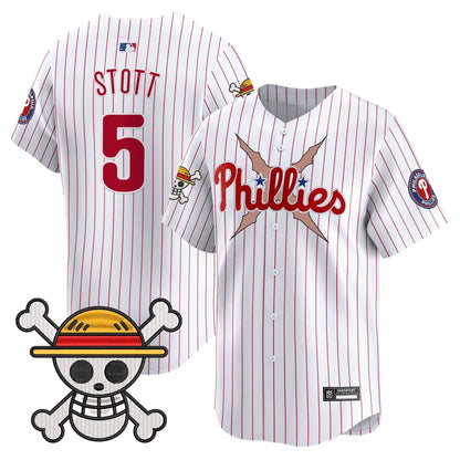 Men's Philadelphia Phillies x One Piece 2025 Vapor Premier Limited Jersey - All Stitched