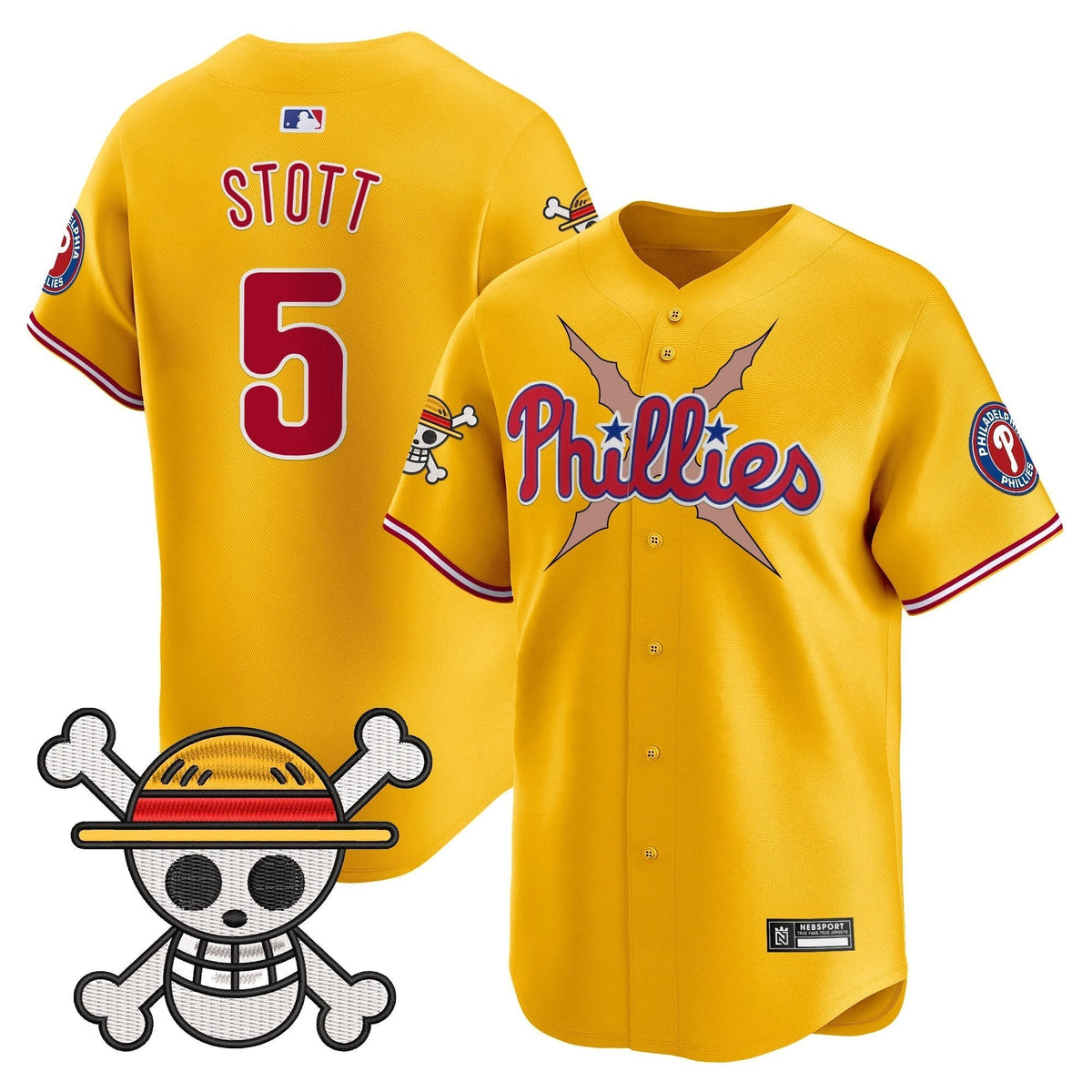 Men's Philadelphia Phillies x One Piece 2025 Vapor Premier Limited Jersey - All Stitched