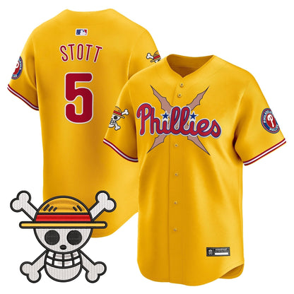 Men's Philadelphia Phillies x One Piece 2025 Vapor Premier Limited Jersey - All Stitched